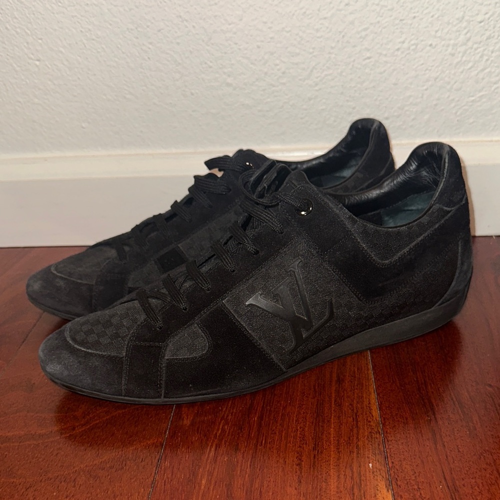 Louis Vuitton Men's Dark Suede Sneakers